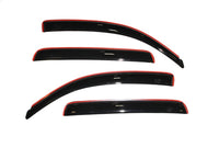 Thumbnail for AVS 05-15 Toyota Tacoma Double Cab Ventvisor In-Channel Front & Rear Window Deflectors 4pc - Smoke