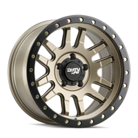 Thumbnail for Dirty Life 9309 Canyon Pro 17x9/5x139.7 BP/0mm Offset/108.1mm Hub Satin Gold Wheel - Beadlock