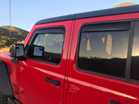 Thumbnail for EGR 2018 jeep Wrangler JL SlimLine In-Channel WindowVisors Set of 4 - Dark Smoke