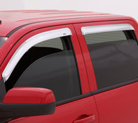 Thumbnail for AVS 10-17 Chevy Equinox Ventvisor Outside Mount Front & Rear Window Deflectors 4pc - Chrome