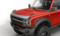 Thumbnail for AVS 21-23 Ford Bronco(Excl Raptor) Aeroskin Low Profile Acrylic Hood Shield - Chrome