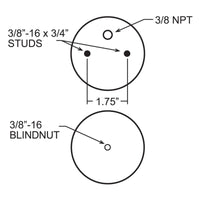 Thumbnail for Firestone Ride-Rite Replacement Air Helper Spring Rear 267CZ 1.5 (W217607703)