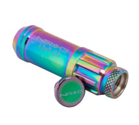 Thumbnail for NRG 700 Series M12 X 1.25 Steel Lug Nut w/Dust Cap Cover Set 21 Pc w/Locks & Lock Socket - Neochrome