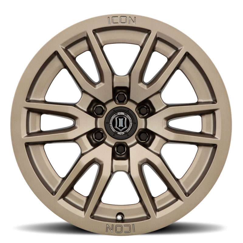 ICON Vector 6 17x8.5 6x5.5 25mm Offset 5.75in BS 95.1mm Bore Bronze Wheel