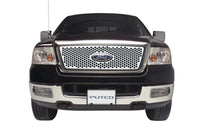 Thumbnail for Putco 04-08 Ford F-150 (Honeycomb Grille) w/ Logo CutOut Punch Stainless Steel Grilles