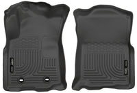 Thumbnail for Husky Liners 2016 Toyota Tacoma w/ Manual Trans WeatherBeater Front Black Floor Liners