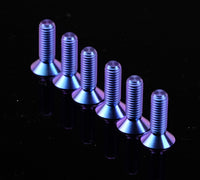 Thumbnail for NRG Titanium Steering Wheel Screw Upgrade Kit (Conical) - Purple