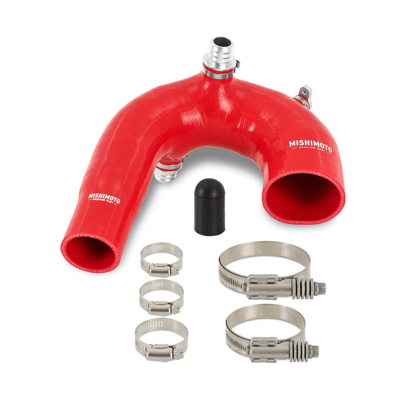 Mishimoto 2016+ Polaris RZR XP Turbo Silicone Intake J-Tube - Red