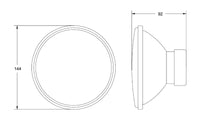 Thumbnail for Hella Universal Halogen Clear Glass Lens Built-In 146mm Headlight (w/o bulb)