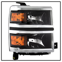 Thumbnail for xTune 14-15 Chevy Silverado 1500 (New Body) OEM Style Headlights w/Trim - Blk (HD-JH-CS14-CC-BK)