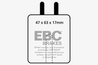 Thumbnail for EBC 59-65 Aston Martin DB4 3.7 Vantage Redstuff Front Brake Pads