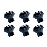 Thumbnail for Rugged Ridge Billet Aluminum Dash Knob Set Black 76-86 Jeep CJ