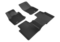 Thumbnail for 3D MAXpider 2018-2019 Volkswagen Tiguan w/ 5 Seat Kagu Front & Rear Floormats - Black