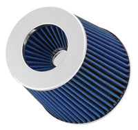 Thumbnail for Spectre Adjustable Conical Air Filter 5-1/2in. Tall (Fits 3in. / 3-1/2in. / 4in. Tubes) - Blue