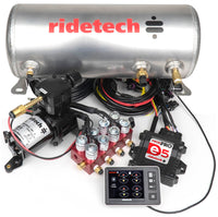 Thumbnail for Ridetech RidePro E5 Air Ride Suspension Control System 3 Gallon Single Compressor 1/4in Valves