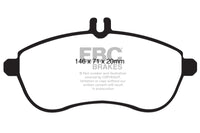 Thumbnail for EBC 12-14 Mercedes-Benz C250 (W204) 1.8 Turbo Greenstuff Front Brake Pads