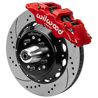 Thumbnail for Wilwood Aero6R/ST Front Big Brake Kit 14in D/S Red Powder Coat 79-88 Chevrolet Monte Carlo