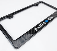 Thumbnail for NRG Carbon License Plate Frame/ Fiber Poly Dip Finish Wet w/ NRG Logo