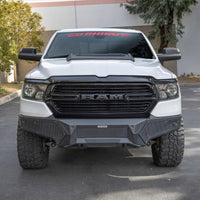 Thumbnail for Go Rhino 19-24 Ram 1500 (Excl. Rebel/Warlock/TRX) Element Front Bumper w/Pwr Bar - Tex. Blk