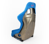 Thumbnail for NRG FRP Bucket Seat ULTRA Edition - Large (Blue Alcantara/Gold Glitter Back)