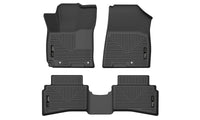 Thumbnail for Husky Liners 20-22 Hyundai Venue WeatherBeater Front & 2nd Seat Floor Liners - Black