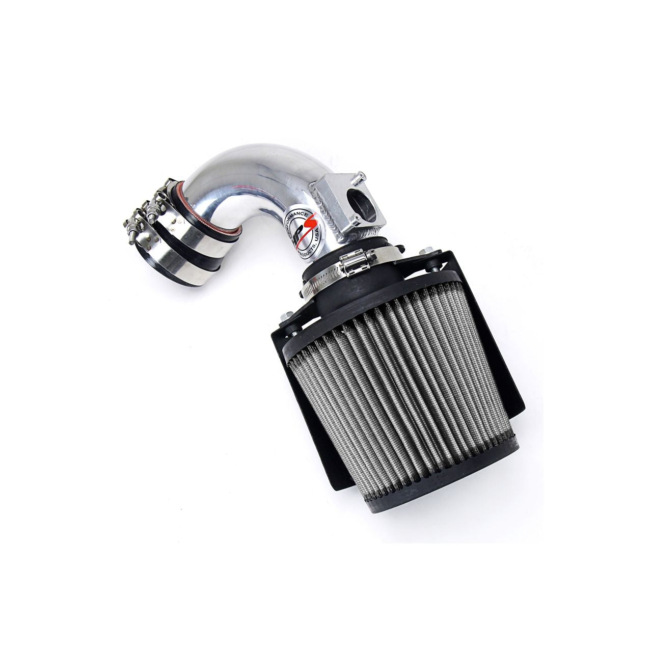 HPS Polish Shortram Air Intake + Heat Shield for 03-09 Mazda Mazda3 2.0L 2.3L Non Turbo