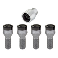 Thumbnail for McGard Wheel Lock Bolt Set - 4pk. (Cone Seat) M14X1.25 / 17mm Hex / 27.3mm Shank Length - Black