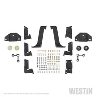 Thumbnail for Westin 99-16 Ford F-250/350/450/550 CC (6.75ft Bed) HDX Drop Whl to Whl Nerf Step Bars - Text Blk