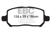 Thumbnail for EBC 05-10 Chevrolet Cobalt 2.2 4 Lug Greenstuff Front Brake Pads