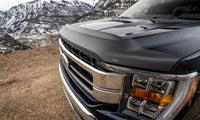 Thumbnail for AVS 2021 Ford F-150 (Excl. Tremor/Raptor) Aeroskin II Textured Low Profile Hood Shield - Black