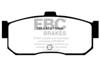 Thumbnail for EBC 91-97 Infiniti G20 2.0 Greenstuff Rear Brake Pads