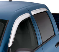 Thumbnail for AVS 99-16 Ford F-250 Super Duty Supercrew Ventvisor Front & Rear Window Deflectors 4pc - Chrome