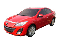 Thumbnail for AVS 10-13 Mazda 3 (Grille Fascia Mount) Aeroskin Low Profile Hood Shield - Chrome