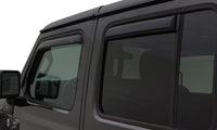 Thumbnail for AVS 07-18 Jeep Wrangler Unlimited Ventvisor In-Channel Front & Rear Window Deflectors 4pc - Smoke