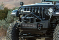 Thumbnail for Go Rhino 07-20 Jeep Wrangler JL/JLU/JK/JKU/Gladiator JT Rockline Front Stubby Bumper w/ Overrider