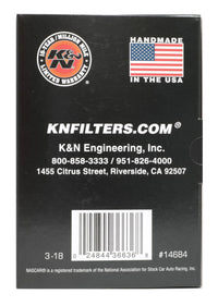 Thumbnail for K&N Universal Round Clamp-On Air Filter 3in Flange ID x 6in Base OD x 4.625in Top OD x 3in Height