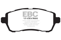 Thumbnail for EBC 10+ Ford Fiesta 1.6 (FOR NON-ST/NON-TURBO) Greenstuff Front Brake Pads