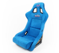 Thumbnail for NRG FRP Bucket Seat ULTRA Edition - Large (Blue Alcantara/Gold Glitter Back)