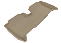 Thumbnail for 3D MAXpider 2007-2011 Toyota Yaris Sedan Kagu 2nd Row Floormats - Tan