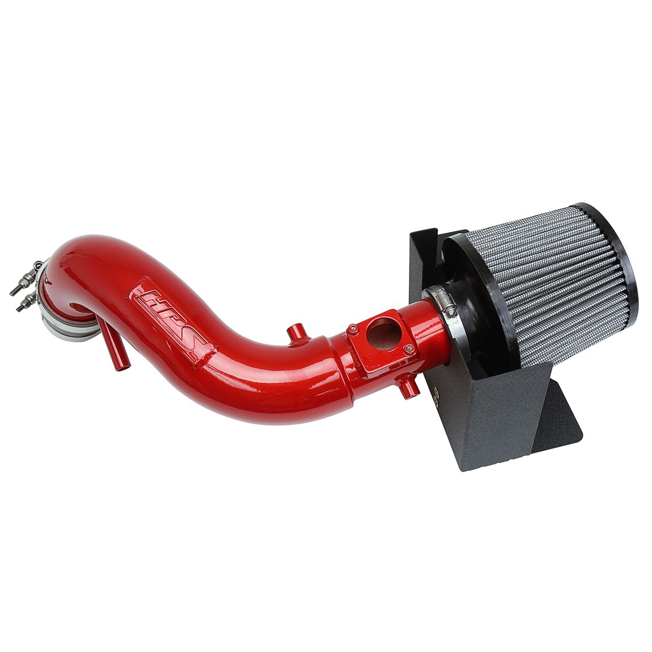 HPS Shortram Air Intake Kit 2005-2006 Scion tC 2.4L, Includes Heat Shield, Red