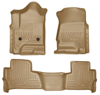 Thumbnail for Husky Liners 2015 Chevy/GMC Tahoe/Yukon WeatherBeater Combo Tan Floor Liners