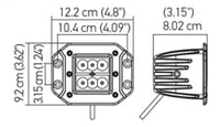 Thumbnail for Hella Value Fit Flush Mount 3in 18W Cube Flood Beam LED Light