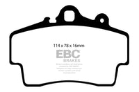 Thumbnail for EBC 97-99 Porsche Boxster (Cast Iron Rotors only) 2.5 Redstuff Front Brake Pads