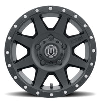 Thumbnail for ICON Rebound 18x9 5x150 25mm Offset 6in BS 110.1mm Bore Satin Black Wheel