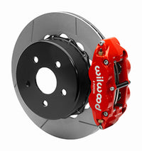 Thumbnail for Wilwood 2020+ Jeep Gladiator (JT) Narrow Superlite 4R Rear Slotted Brake Kit 14.00in Red w/ Lines