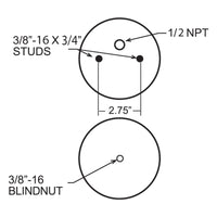 Thumbnail for Firestone Ride-Rite Replacement Air Helper Spring 224C (W217606776)