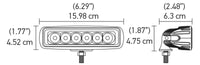 Thumbnail for Hella Value Fit Mini Flush Mount 7.7in - 18W White Housing Flood Beam LED Light Bar