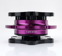 Thumbnail for NRG Quick Release SFI SPEC 42.1 - Shiny Black Body / Shiny Purple Ring