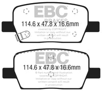 Thumbnail for EBC 2016+ Cadillac CT6 2.0L Turbo Greenstuff Rear Brake Pads