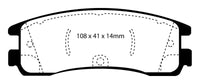 Thumbnail for EBC 08-09 Buick Allure (Canada) 5.3 Redstuff Rear Brake Pads